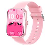Berilona Smart Watch for Kids, 1.83" Kids Fitness Tracker Watch with Bluetooth Call Voice Assistant, 100 Sports Modes, Sleep Monitor, Pedometer, Sport Watch for iOS Android，Pink