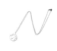 Berimaterry Necklaces 925 Sterling Silver Pendant Necklaces World Map Necklace Mother Earth Necklace Travel Gifts For Women Man Design Sense Jewelry (Silver, One Size)
