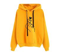 Berimaterry Women Girls Hoodie Cute Anime Print Sweatshirt Drawstring Hooded Sweater Kawaii Pullover Long Sleeve Jumper for Teens