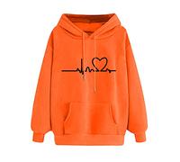 Berimaterry Women Girls Hoodie Cute Anime Print Sweatshirt Drawstring Hooded Sweater Kawaii Pullover Long Sleeve Jumper for Teens