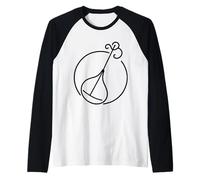 Berimbau Line Art Musician Raglan Baseball Tee