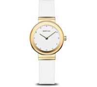 Bering 10129-934 Wristwatch Classic 29mm 3ATM Quartz Unisex White Gold Silico...