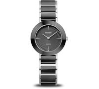 Bering 11429-702 Diamond Ceramic 29mm 5ATM Quartz Unisex Black Silver, Black