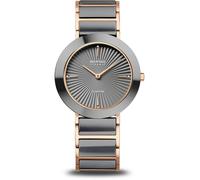 Bering 11435-768 Diamond Ceramic 35mm 3ATM Quartz Unisex Grey Rosé gold, Grey