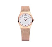 Bering 11927-366-1 Quartz 5 Atm 27 Mm Woman Watch Golden Woman