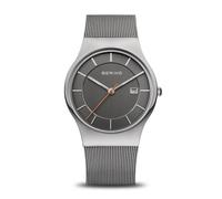 BERING 11938-007 Classic Grey Milanese Mesh Bracelet Watch - W74137