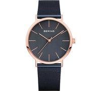 BERING Women's Quartz Watch, 36 mm Stainless-Steel Case and Dial, Milanese Strap, Sapphire Crystal, 3 ATM, 13436
