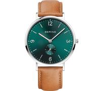 Bering 14040-508 Classic Small Second 40mm 3ATM Quartz Unisex Green Silver