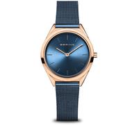 Bering 17031-367 Wristwatch Classic 31mm 3ATM Quartz Unisex Blue Rosé gold Me...