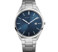 BERING Men's Quartz Movement Watch - Ultra Slim Collection with Stainless Steel and Sapphire Glass 17240-707