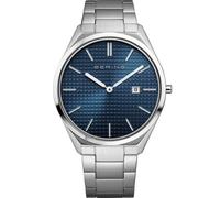 Bering 17240-707 Wristwatch Classic 40mm 3ATM Quartz Unisex Blue Silver Link ...