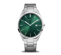 BERING 17240-708 Ultra Slim Green Dial Bracelet Watch - W74197