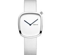 Bering 18034-007 Wristwatch Pebble ladies 30mm Quartz White Silver 3 ATM