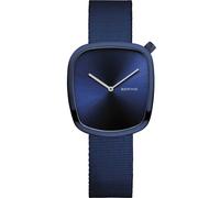 Bering 18034-397 Wristwatch Pebble 34mm 3ATM Quartz Unisex Blue Textile strap