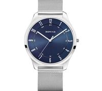 Bering 18340-307 Wristwatch Ultra-Slim 40mm 3ATM Quartz Unisex Blue Silver Me...