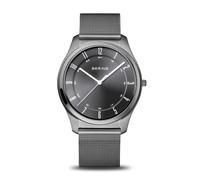 Bering 18340-377 Ultra Slim Grey Milanese Mesh Bracelet Watch - W74196