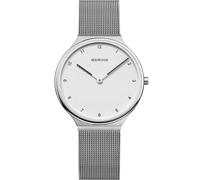 Bering 18434-004 Wristwatch Ultra-Slim 34mm 3ATM Quartz Unisex White Silver