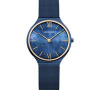Bering Ladies Watch Wristwatch Ultra Slim Blue - 18434-397 Stainless Steel