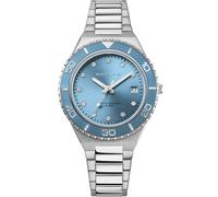 Bering 18936-705 43mm 10atm Quartz Analogical Woman Watch Silver Woman