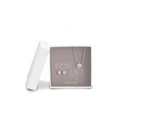 Bering 414LittleSparkle-719-Silver Women's Necklace Earring Set, Silver-Coloured, Stainless Steel
