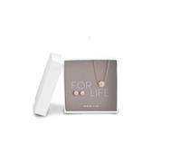 BERING 414LittleSparkle-719 Women's Rose Gold Stainless Steel Earrings Set