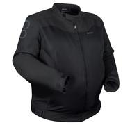 Bering Alias King Size Black Vented Motorcycle Plus Sized Summer Mesh Jacket