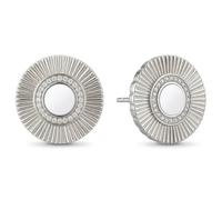 BERING Arctic Flowers Stainless Steel Cubic Zirconia Stud Earrings