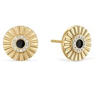 BERING Arctic Flowers Stainless Steel Cubic Zirconia Stud Earrings