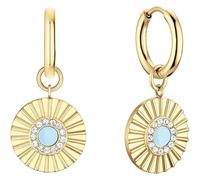 BERING Arctic Flowers Women's Earrings Stainless Steel Gold