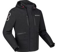Bering Barstow waterproof Motorcycle Textile Jacket, black, size 3XL for Men