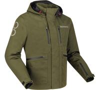 Bering Barstow waterproof Motorcycle Textile Jacket, green-brown, size S for Men