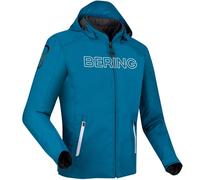 Bering Warwick waterproof Motorcycle Textile Jacket, white-blue, size M for Men