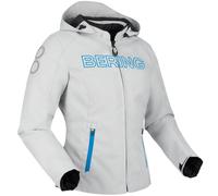 Bering Warwick waterproof Ladies Motorcycle Textile Jacket, grey-blue, size 36 for Women