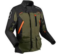 Bering Zephyr waterproof Motorcycle Textile Jacket, black-brown, size 2XL for Men