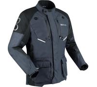 Bering Calgary waterproof Motorcycle Textile Jacket, black-grey, size L for Men