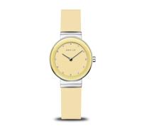 Bering Classic Collection Women's Quartz Watch with Stainless Steel and Sapphire Crystal 3 ATM, Yellow, Bracelet