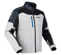 Bering Cronos waterproof Ripstop Motorcycle Textile Jacket, black-grey, size S for Men