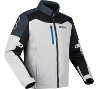 Bering Cronos waterproof Ripstop Motorcycle Textile Jacket, light grey/dark grey/black, size XXL