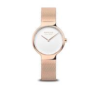 BERING Damen Quarz Uhr | Armbanduhr 31 mm Edelstahlgehäuse und Zifferblatt | Milanaisearmband | Saphierglas | 5 ATM | 15531