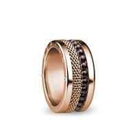 BERING Women's ring in shiny rose gold - Arctic Symphony Collection with stainless steel - Donube 10