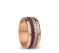 BERING Damen Ring in glänzendem roségold - Arctic Symphony Collection aus Edelstahl - Douro 10