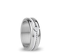 BERING Damen Ring in glänzendem silber - Arctic Symphony Collection aus Edelstahl - Loire 10