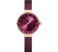 Bering Damen Solar Uhr | Armbanduhr 31 mm Edelstahlgehäuse und Zifferblatt | Milanaisearmband | Saphierglas | 5 ATM | 14631
