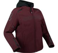 Bering Davis Queen Size waterproof Ladies Motorcycle Textile Jacket, burgundy red, size W-50