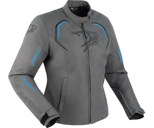 Bering Dundy waterproof Ladies Motorcycle Textile Jacket, grey/blue, size 46