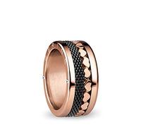 BERING Exchangeable Ring Combination for Women in Rose Gold and Black with the Distinctive Twist and Change System, Yangtze