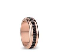 BERING Exchangeable Ring Combination for Women in Rose Gold and Brown with the Distinctive Twist and Change System, Yenisei