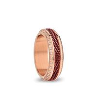BERING Exchangeable Ring Combination for Women in Rose Gold and Red with the Distinctive Twist and Change System, Huang He