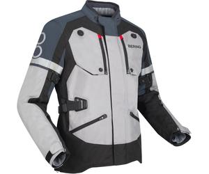 Bering Halifax 17353 waterproof Motorcycle Textile Jacket, black-grey, size 2XL for Men