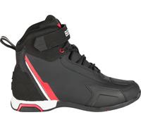 Bering Jag waterproof Motorcycle Shoes, black-white-red, size 41 for Men
